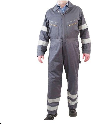  Cotton Safety Dangri Suit, Color : Grey