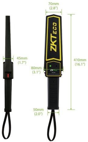ZKTeco Metal Detector, for Electronic Factory, Exhibition Center., Size : 410x 85x 45 mm