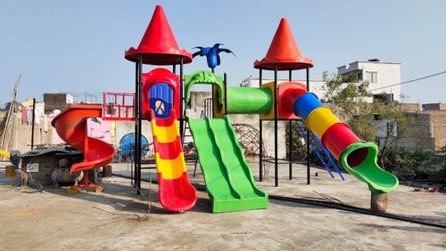 Outdoor Playground Multiplay Station, Color : Red