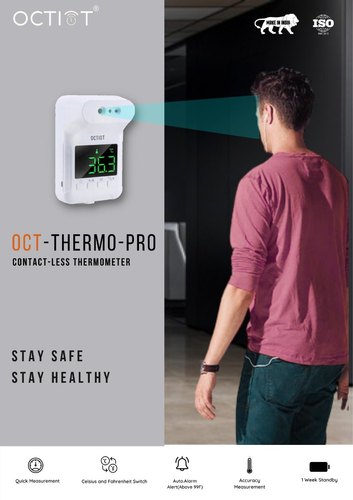 OCTIOT Infrared Thermometer, Color : White