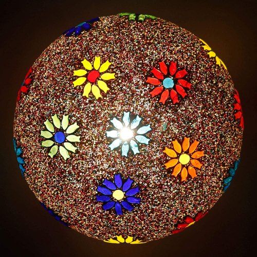 Glass Mosaic Ceiling Lamp