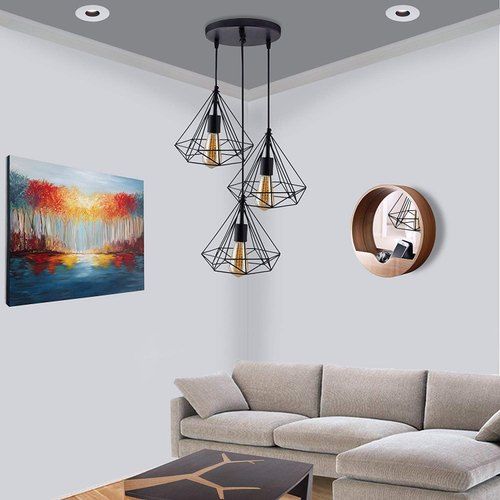 Iron Wire Ceiling Lamp