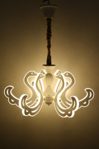 Peacock Chandelier Ceiling Lamp