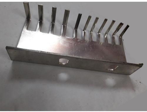 Copper Comb Busbar, for Power Distribution, Color : Silver