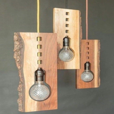 Wooden Bulb Holder