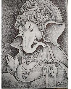 Paper Ganesha Painting