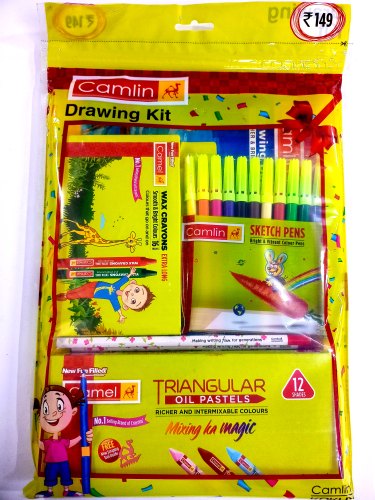 Camlin Drawing Kit, Color : multicolour
