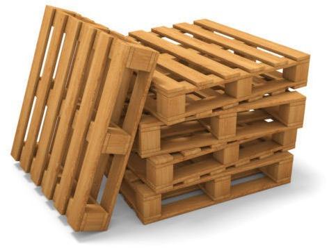 Polished Hardwood Rectangular Wooden Pallet, Entry Type : 2-Way