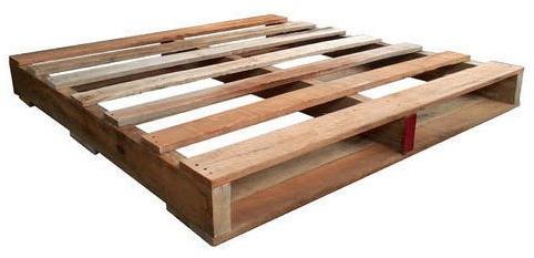 Polished Hardwood Reversible Wooden Pallet, Entry Type : 2-Way