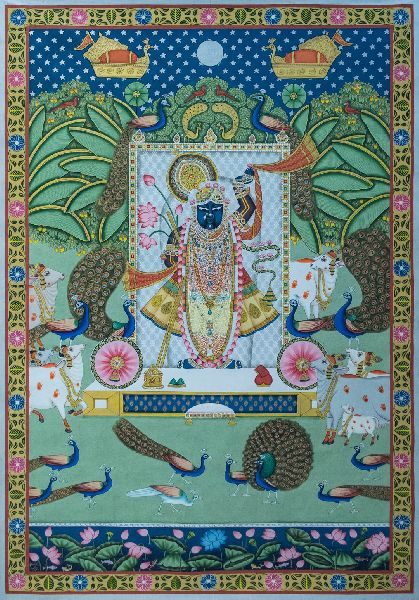 Shrinath ji Sharad Purnima Pichwai Painting