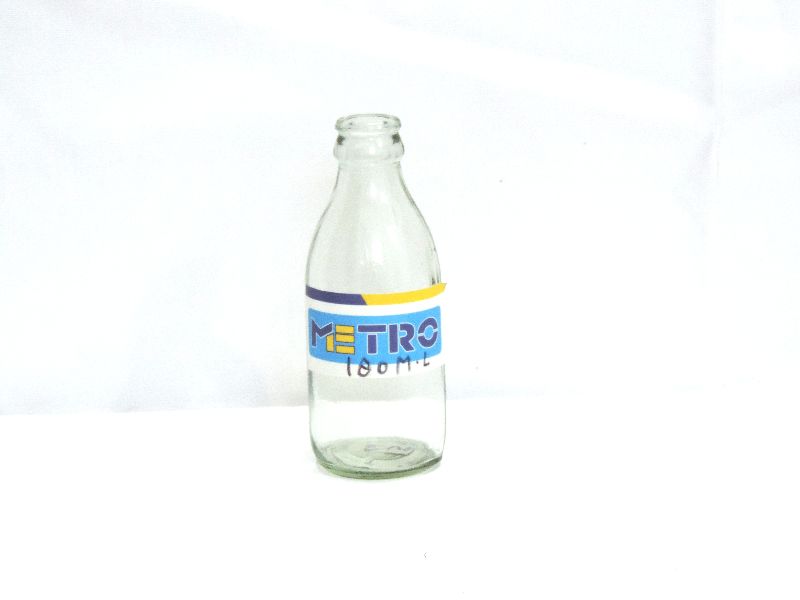 Round 180ml Flavoured Milk Glass Bottle, Feature : Perfect Shape, Transparent