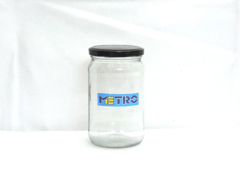 Round Pickle Glass Jar, Color : Transparent