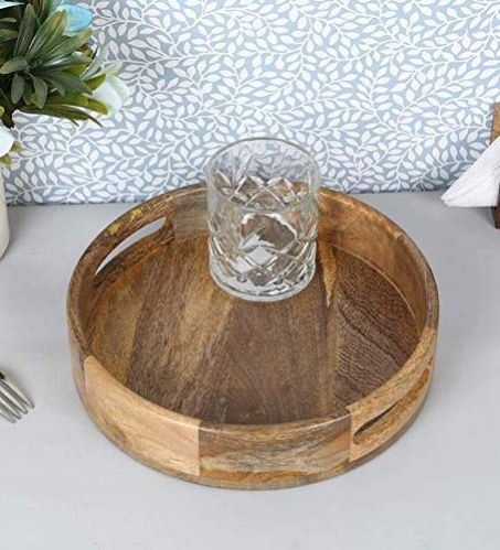 Wooden Full Round Tray