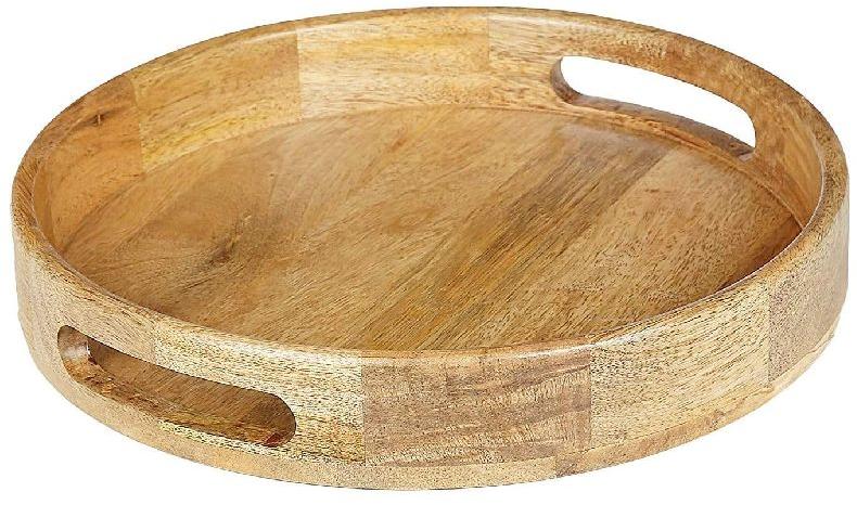 Wooden Full Round Tray