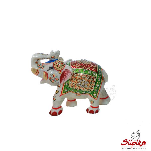 Marble Elephant Statue