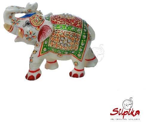 Marble Elephant Statue