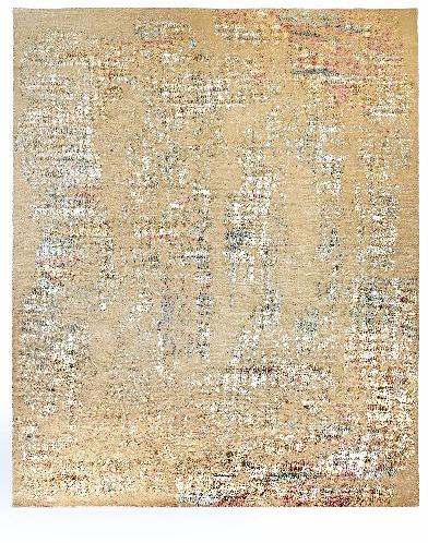 500607 Wool & Bamboo Silk Rug, Size : Standard