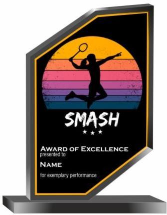 Creative Budget Badminton Trophy