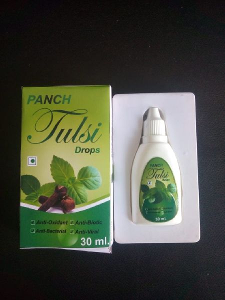 Panch Tulsi Drops, Form : Liquid