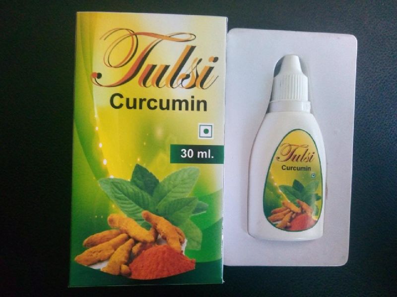 Tulsi Curcumin Drops, Packaging Type : Bottle