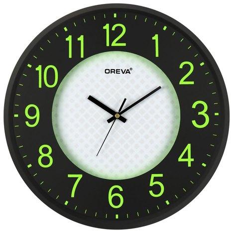 OREVA Plastic Light Clock, Color : GREEN