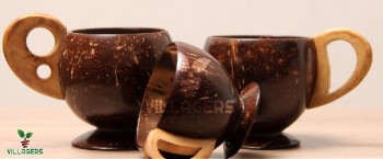 Coconut shell coffee cup