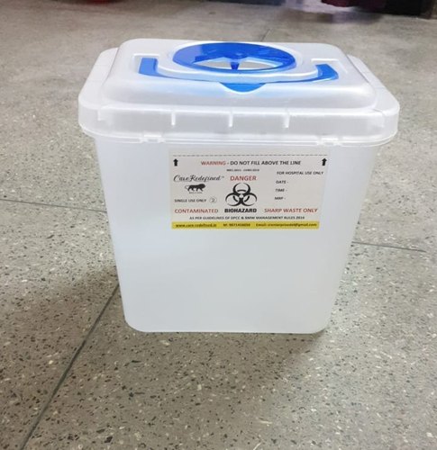 Square 7.5 LTR Hospital Sharp Containers, for Good Quality, Feature : Leak Proof