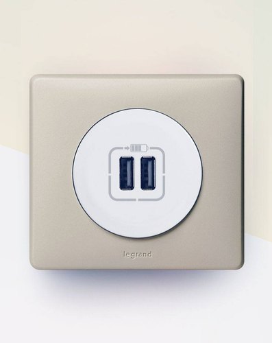Legrand USB charger, Color : White