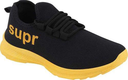 Plain Supr Yellow Sports Shoes, Gender : Male
