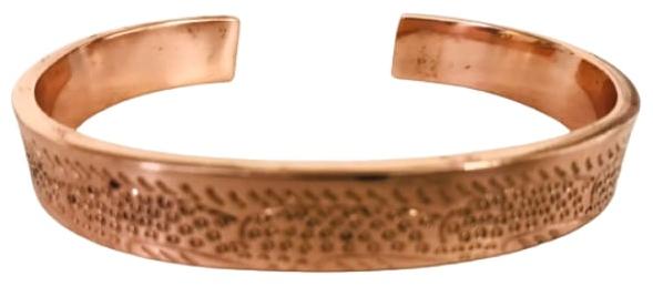 Polished Copper Hammered Bracelet, Occasion : Daily Wear