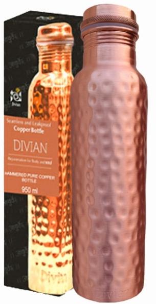 100% Pure Copper Bottle Hammered Water Copper Bottle