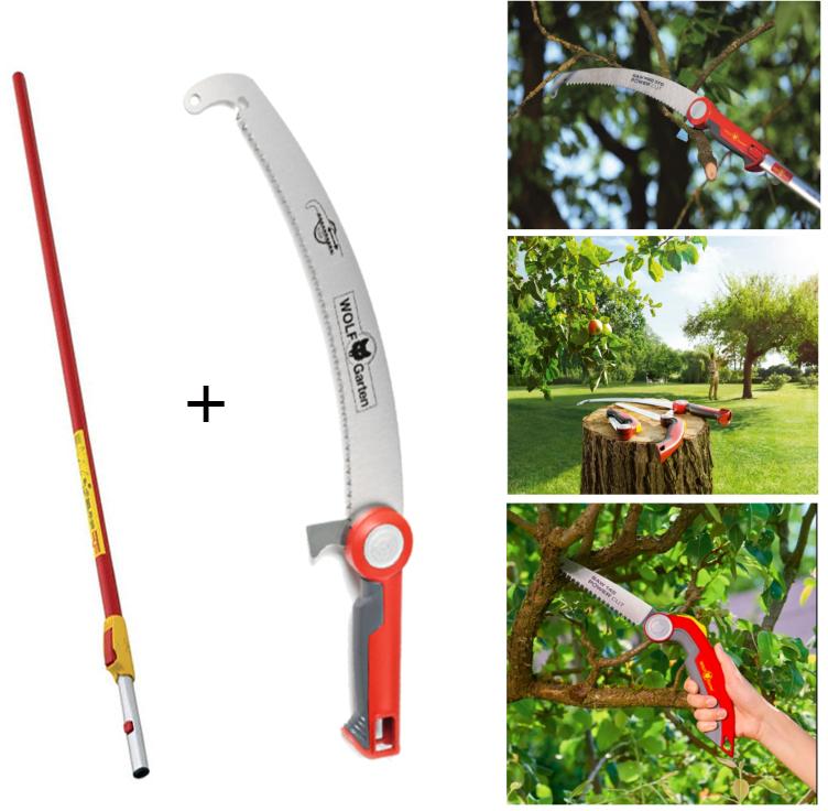 Wolf Garten Polished Stainless Steel Pruning Saw