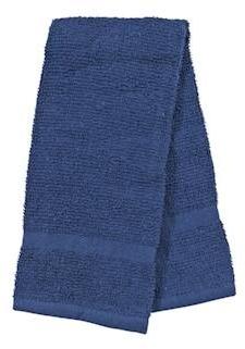 Navy Blue Cotton Hand Towels, 16x25 in.