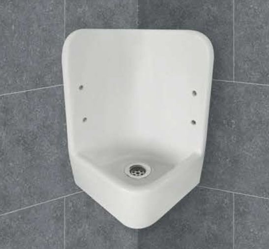 Ceramic Polished Corner Urinal, for Hotels, Malls, Office, Restaurants, Feature : Fine Finishing