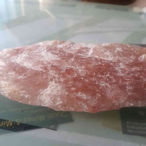 pink quartz stone