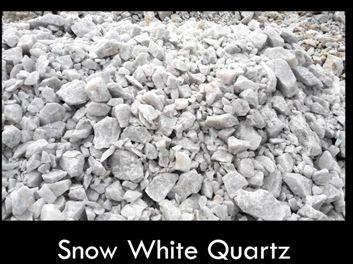 Snow White Quartz Lumps, Grade : Industrial Grade