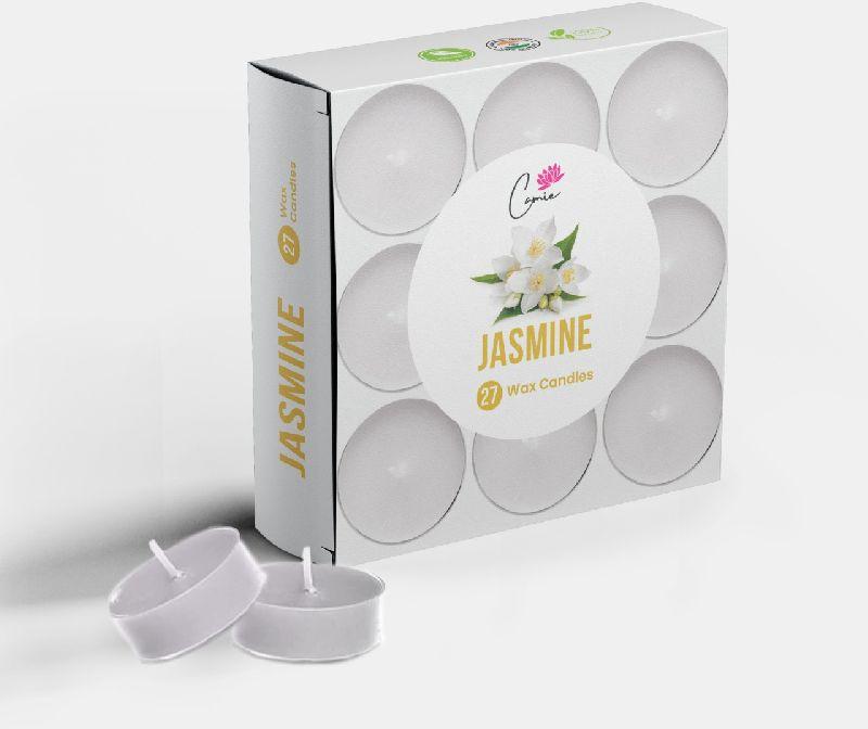 Camie Jasmine Wax Candle, for Decoration