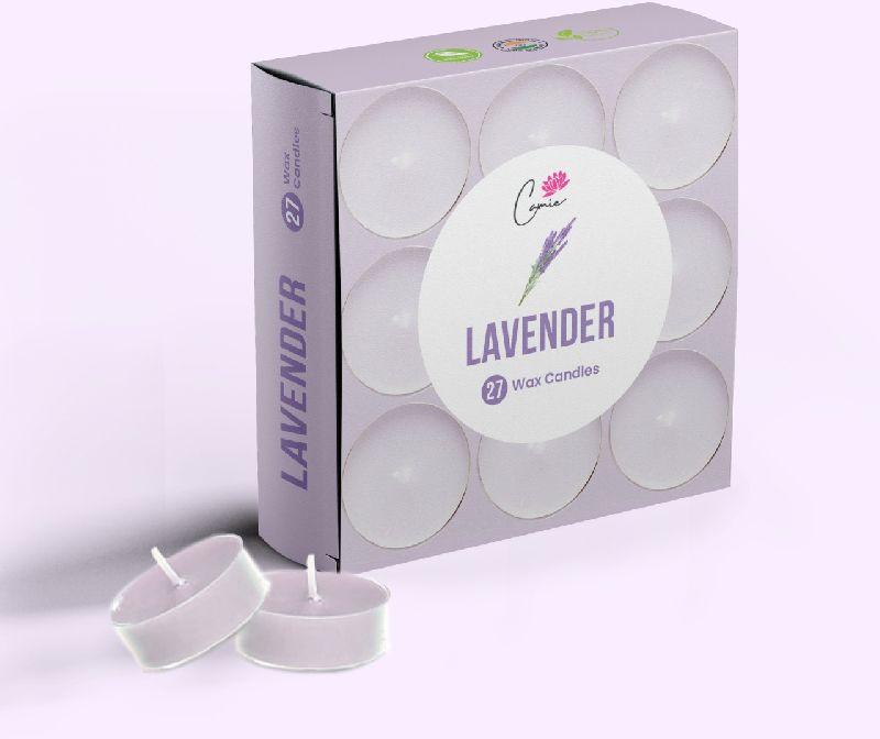 Camie Lavender Wax Candle, for Decoration