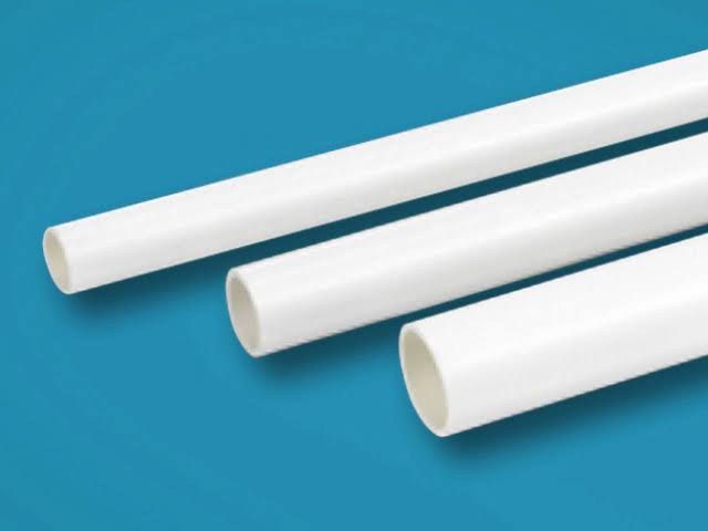 Pvc electrical conduit pipes, for Wire Feetings, Color : White