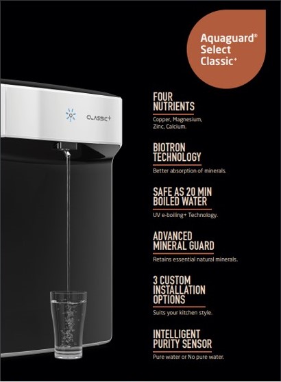 eureka forbes select classic water purifier