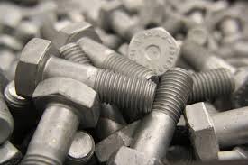 Plain Hot Dip Galvanized Bolts, Size : 1mm to 150mm diameter