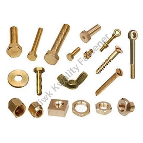 Polished Alloy C36000 Brass Fasteners, for Hardware Fitting, Size : Standard