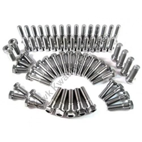 Polished Grade 23 Titanium Fasteners, for Hardware Fitting, Size : Standard