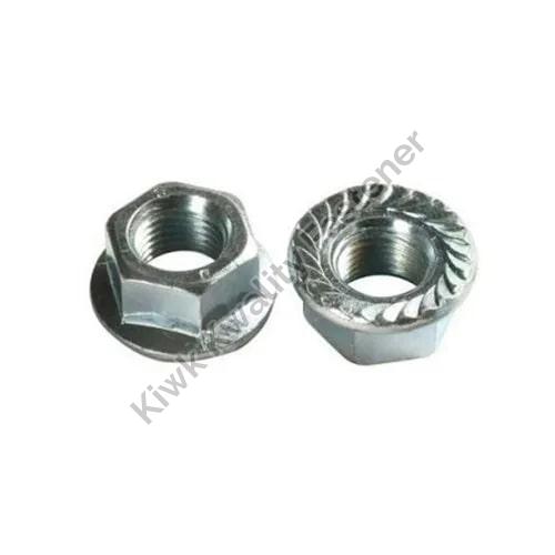 Stainless Steel Hex Flange Nuts, Size : 3/4 Inch