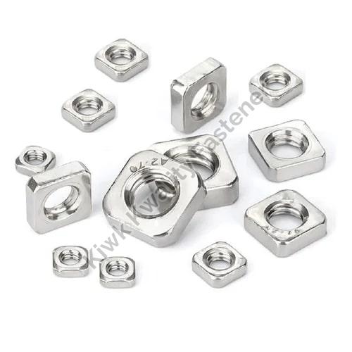 Polished Stainless Steel Square Thin Nuts, for Hardware Fitting, Size : Standard