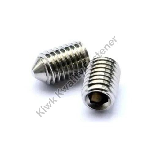 Stainless Steel Threaded Screws, for Fittings Use, Color : Grey