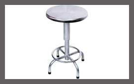 Polished Plain Stainless Steel Patient Examination Stool, Feature : Accurate Dimension, Fine Finishing