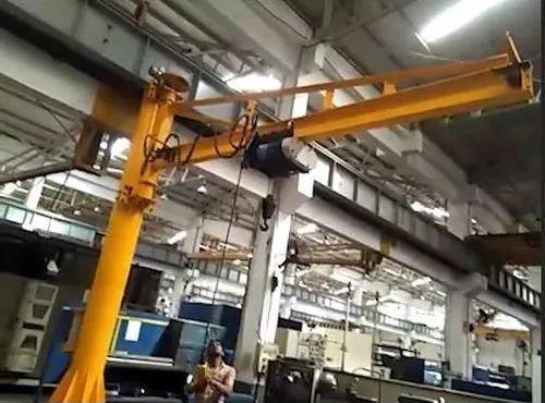 CMPL Electric Mild Steel Pillar Mounted Jib Crane for Industrial