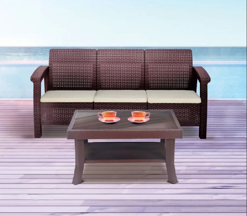 Nilkamal Three Seater Sofa set, INR 14,500 / Piece by Pramukh Plastic Company from Ahmedabad