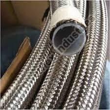 Polished Stainless Steel Ptfe Hose, for Fluid Transfer, Shape : Round